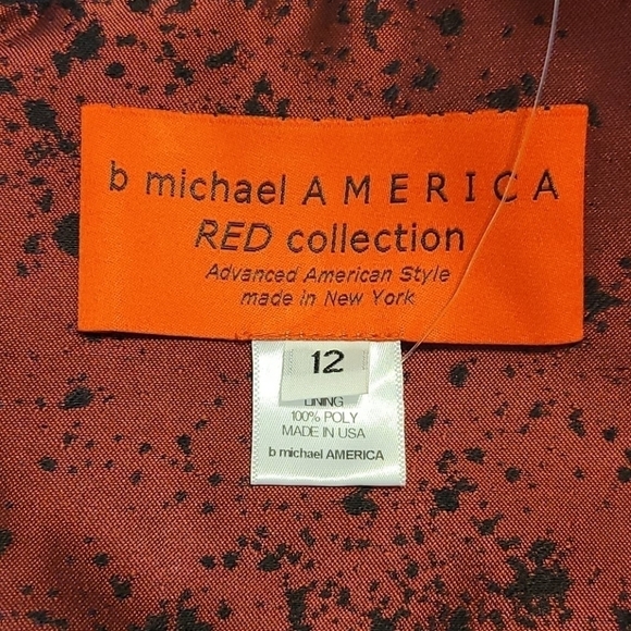 𝅺B. Michael America Jacquard Sheath Cocktail or Holiday Dress - Picture 10 of 14